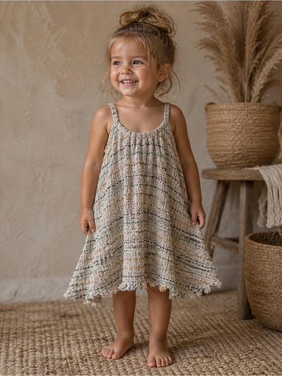 La Bottega Di Brunella Other - La Bottega Di Brunella Linen Swing Top Toddler Baby Girls Size 2 Italy Luxe NWT
